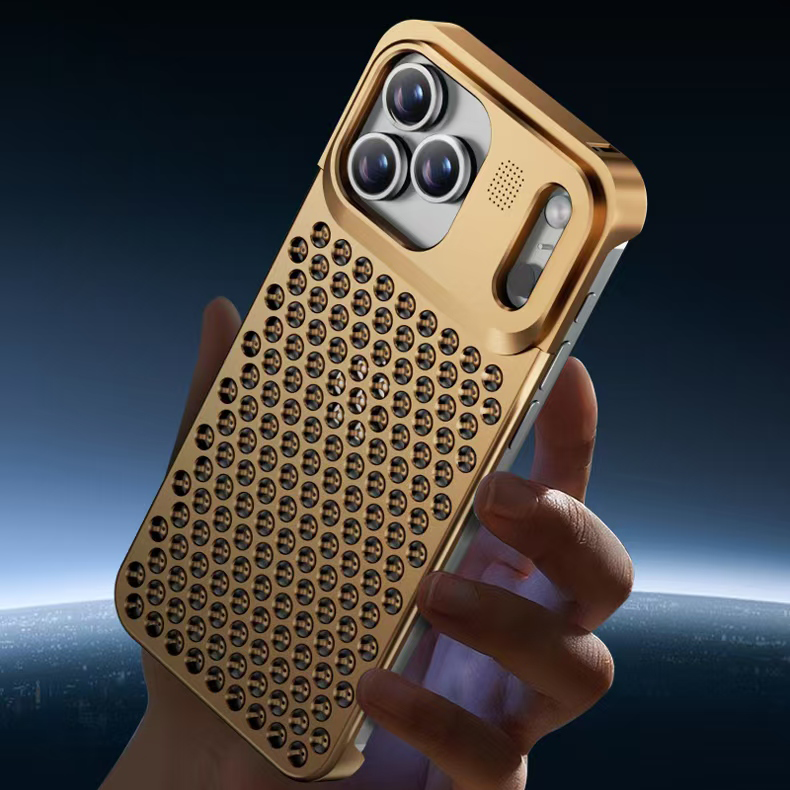 NexTECH® | Rahmenlose, belüftete Schutzhülle aus Aluminiumlegierung für iPhone
