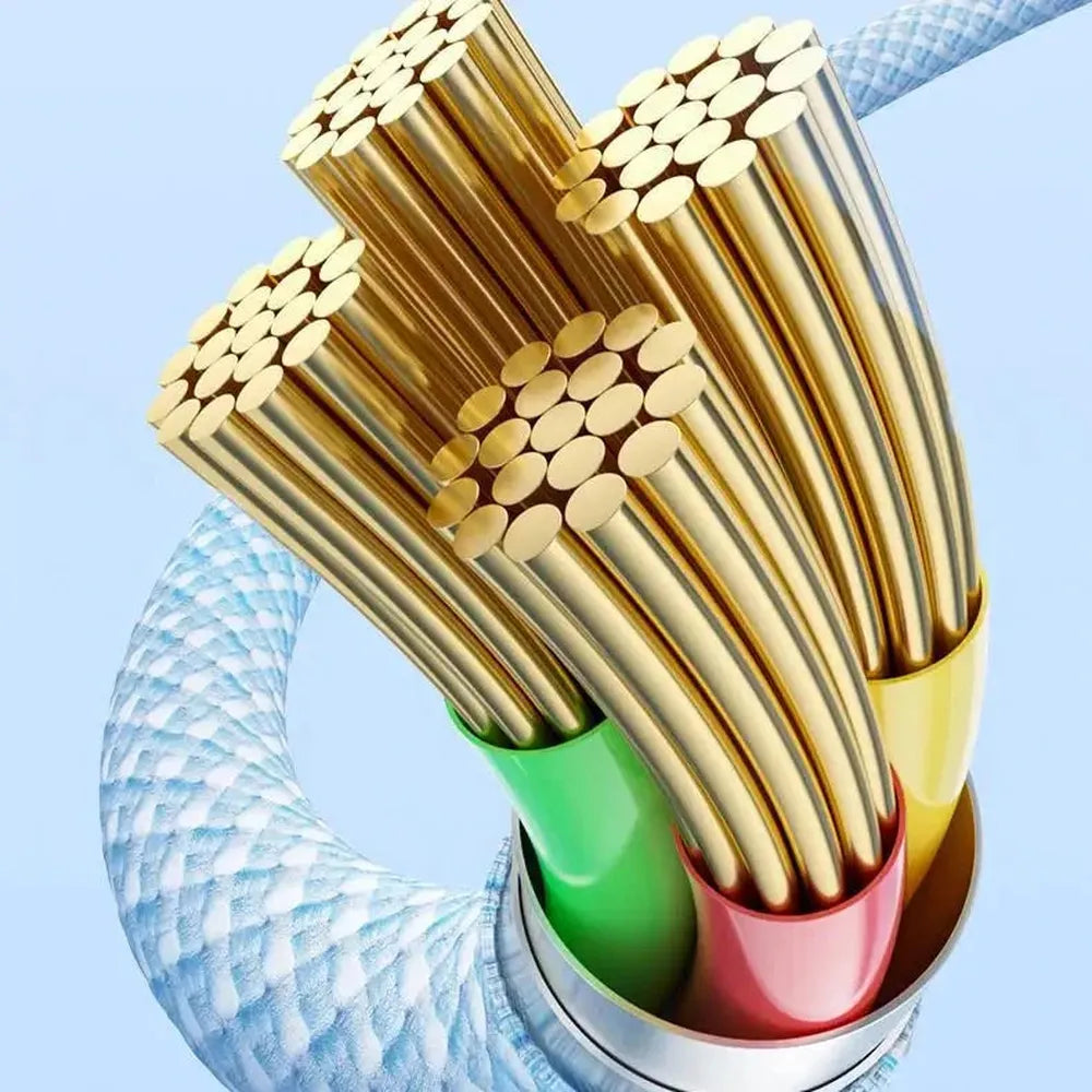 NexTECH® | 3-in-1 Braided Multi-Head Fast Charging Cable