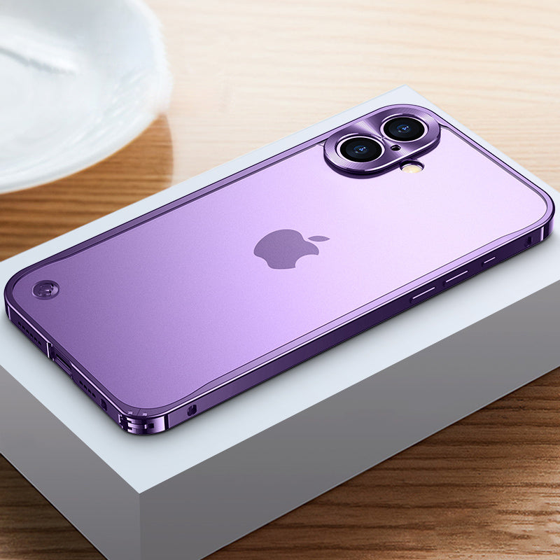 NexTECH® | Metal Frame MagSafe Matte Case with Lens Cover for iPhone