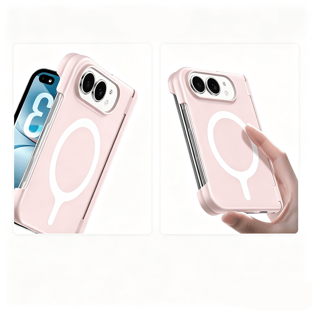 NexTECH® | Slim Shockproof MagSafe Case with Hinge Protection for iPhone Duo
