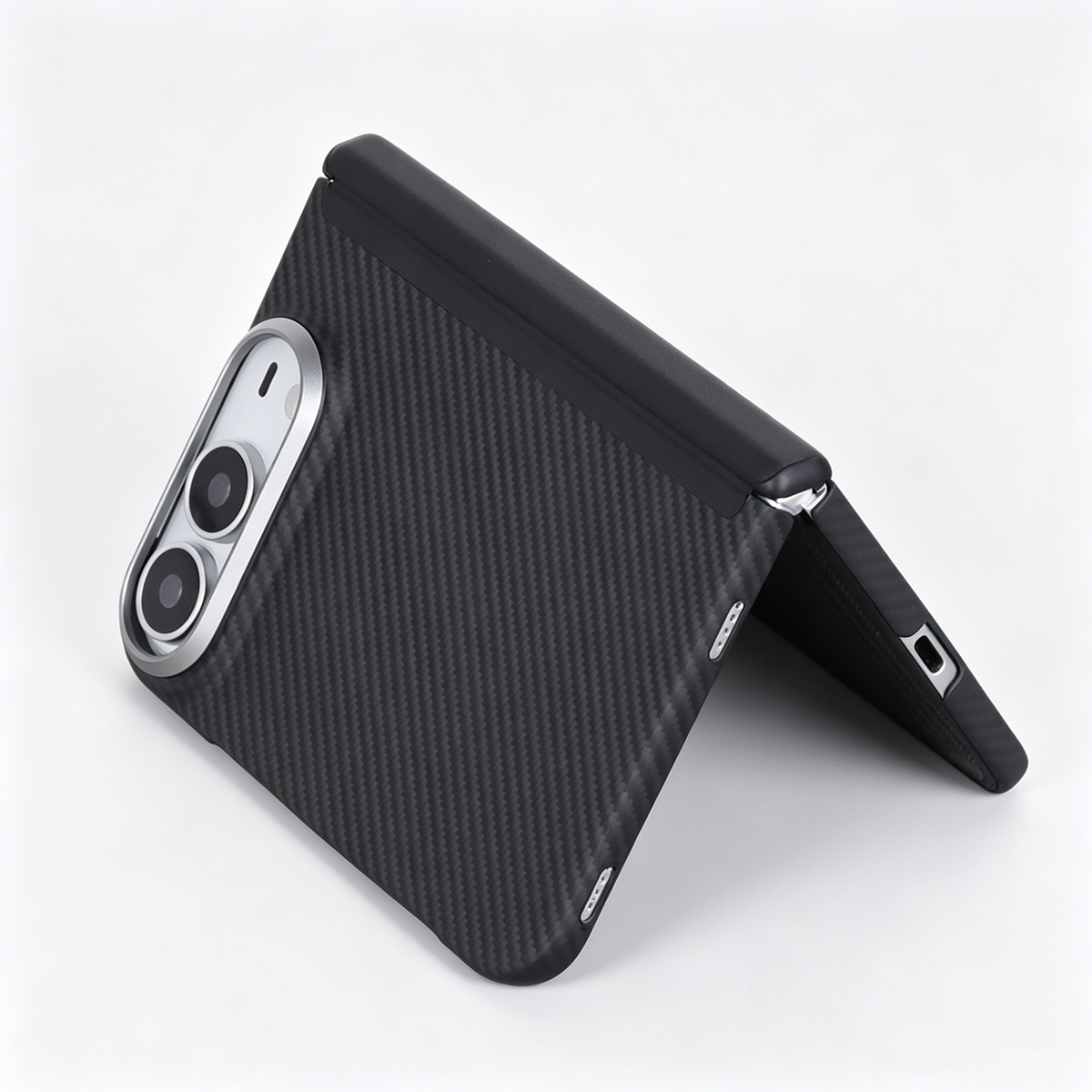 NexTECH® | Ultra-Thin Full-Cover Aramid Fiber Magnetic Case with Hinge Protection for iPhone Ultra