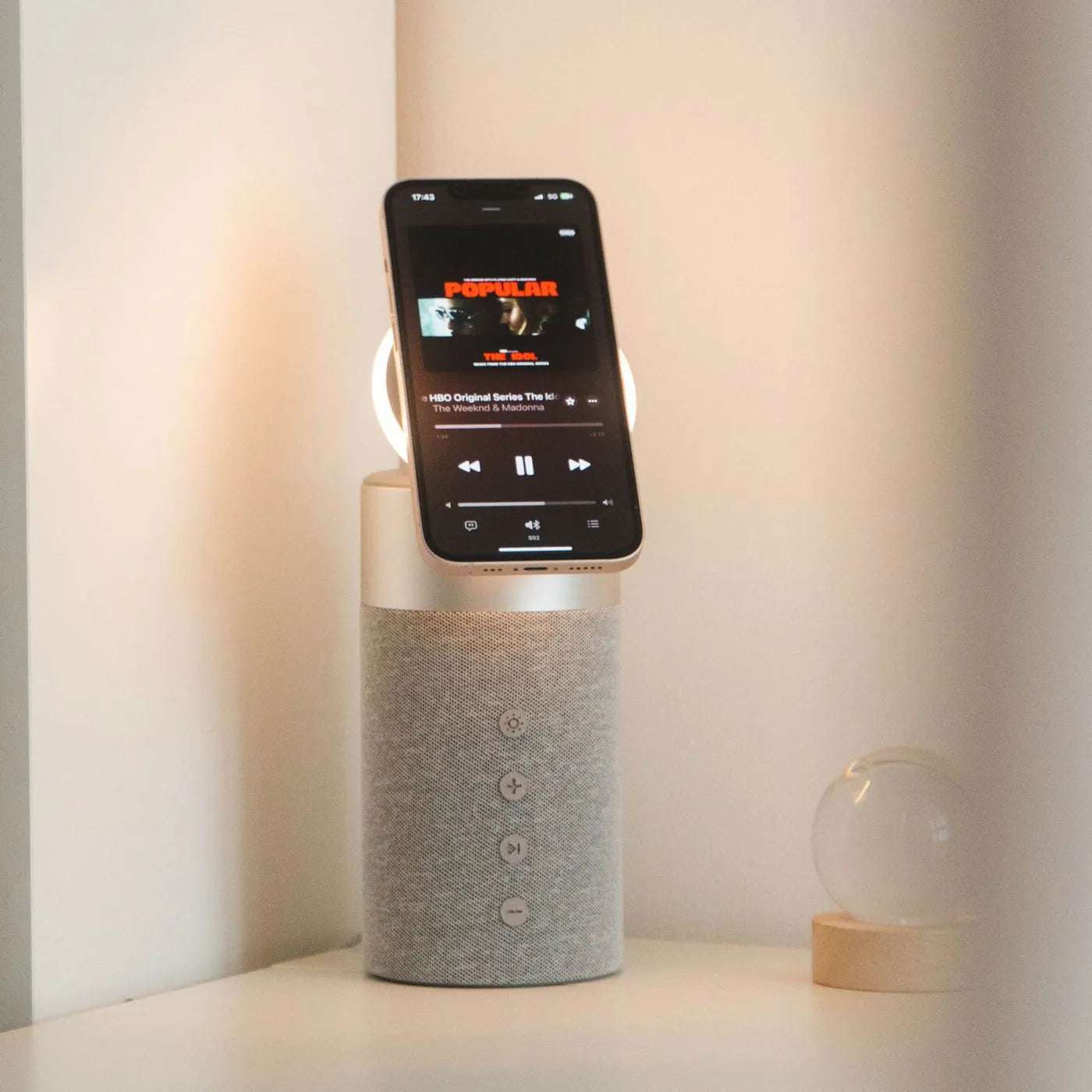 NexTECH® | 3-in-1 MagSafe Wireless Charger with Bluetooth Speaker&Touch Lamp - NexTECH