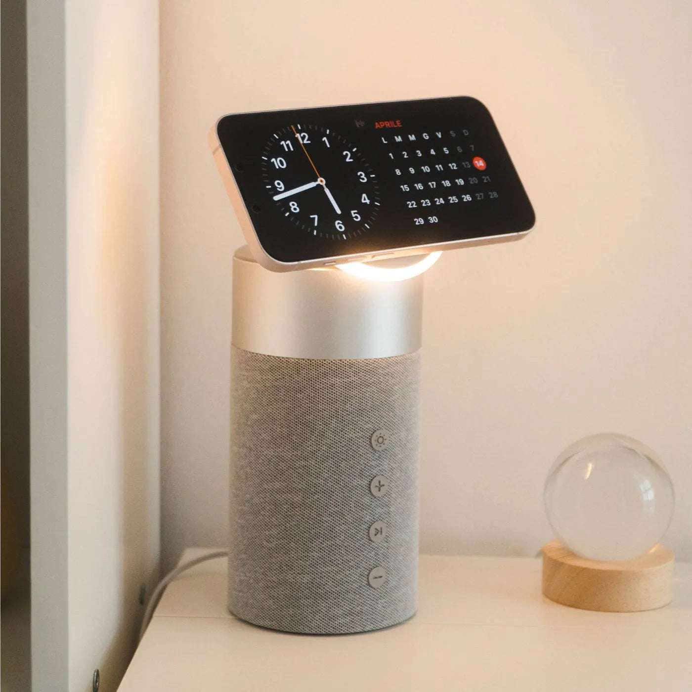 NexTECH® | 3-in-1 MagSafe Wireless Charger with Bluetooth Speaker&Touch Lamp - NexTECH