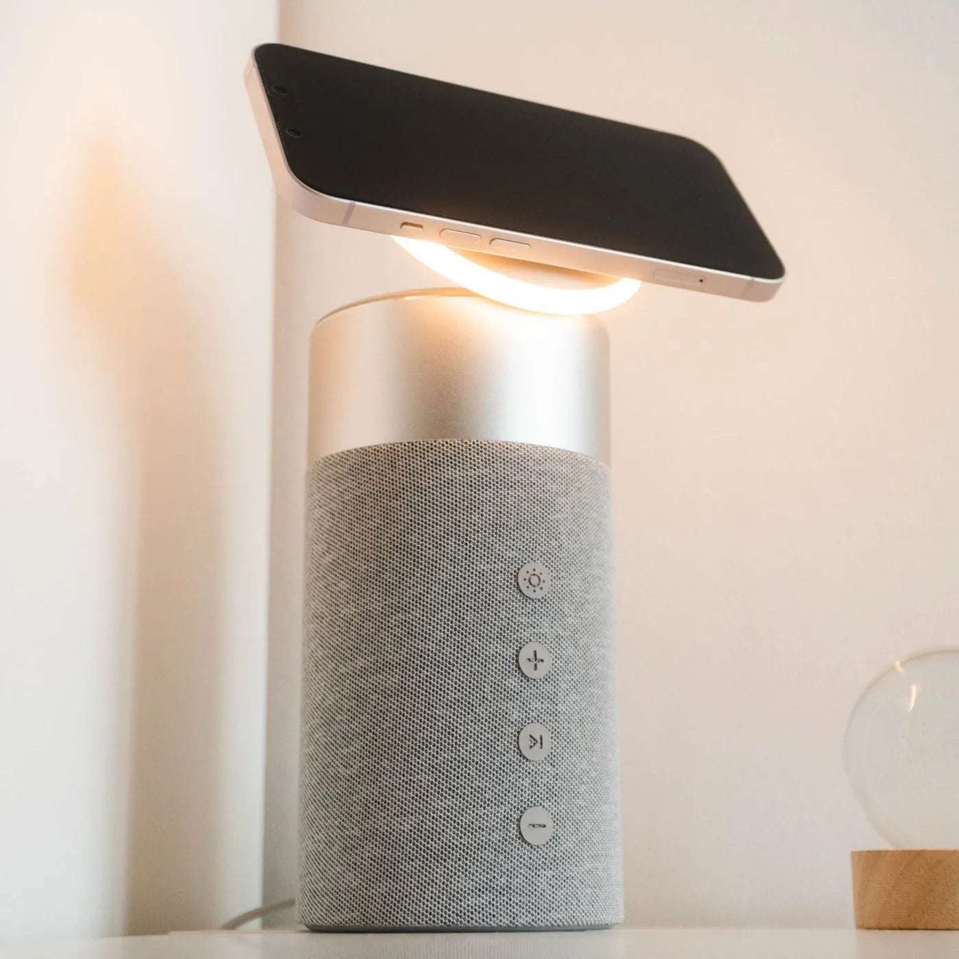 NexTECH® | 3-in-1 MagSafe Wireless Charger with Bluetooth Speaker&Touch Lamp - NexTECH