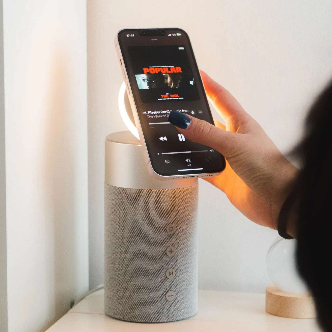 NexTECH® | 3-in-1 MagSafe Wireless Charger with Bluetooth Speaker&Touch Lamp - NexTECH