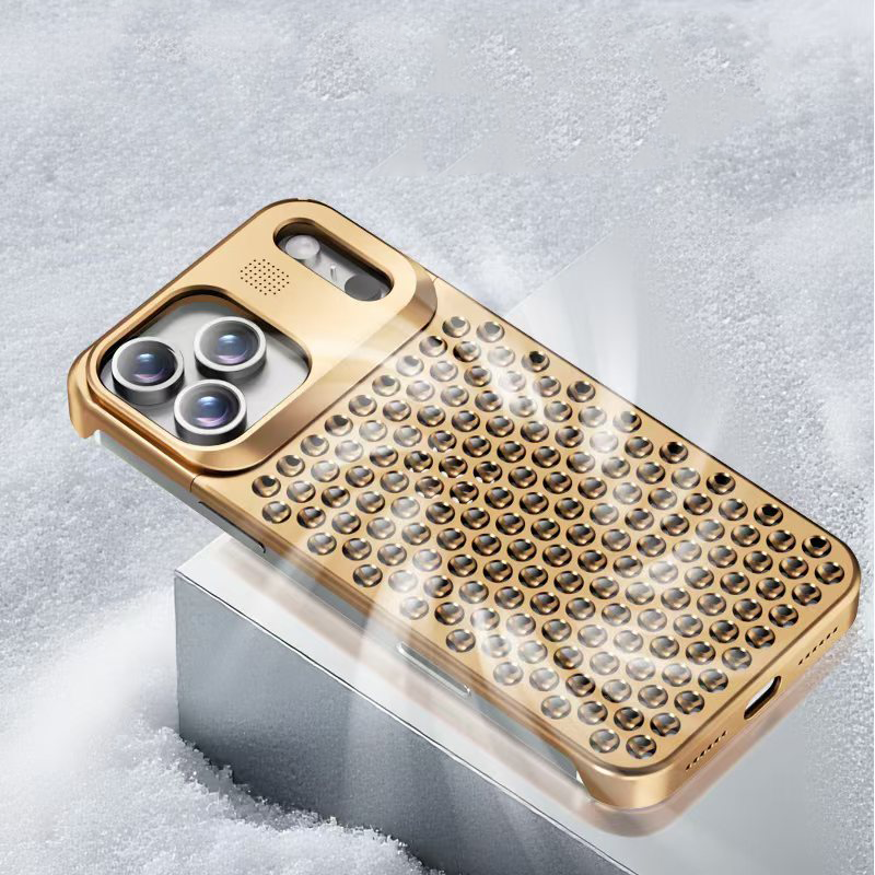 NexTECH® | Rahmenlose, belüftete Schutzhülle aus Aluminiumlegierung für iPhone