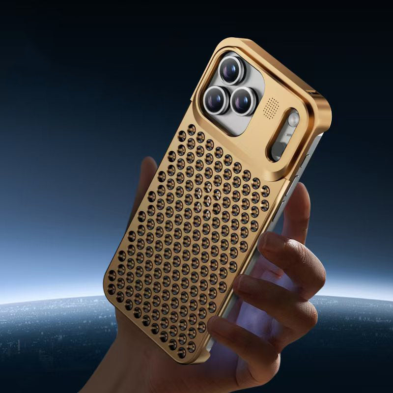 NexTECH® | Rahmenlose, belüftete Schutzhülle aus Aluminiumlegierung für iPhone