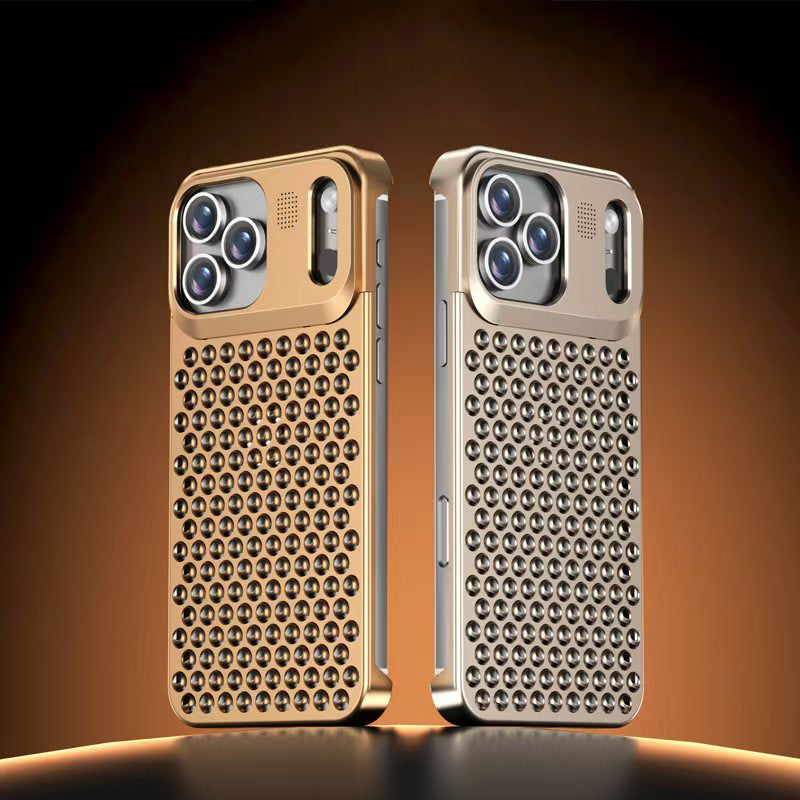 NexTECH® | Rahmenlose, belüftete Schutzhülle aus Aluminiumlegierung für iPhone