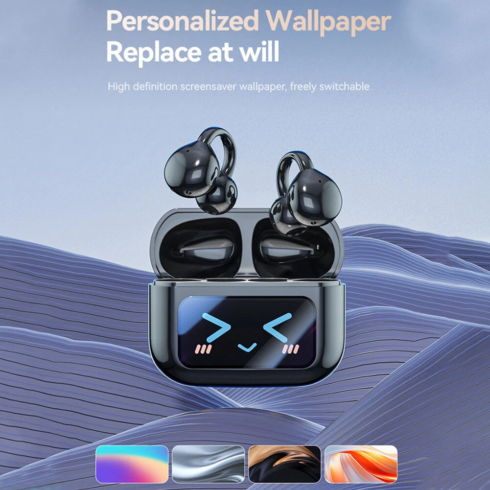 NexTECH® | AI Translation Ear-clip Earbuds with LCD Screen