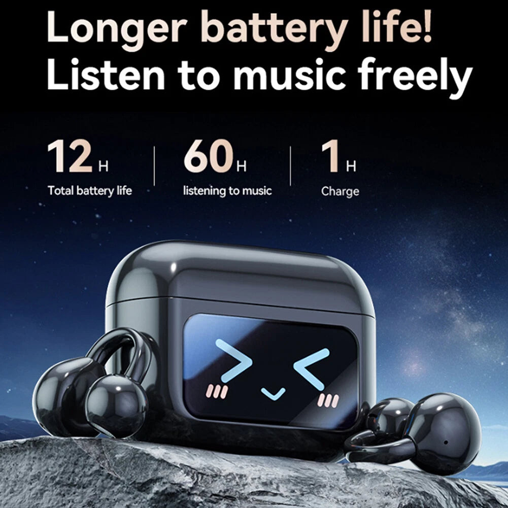 NexTECH® | AI Translation Ear-clip Earbuds with LCD Screen