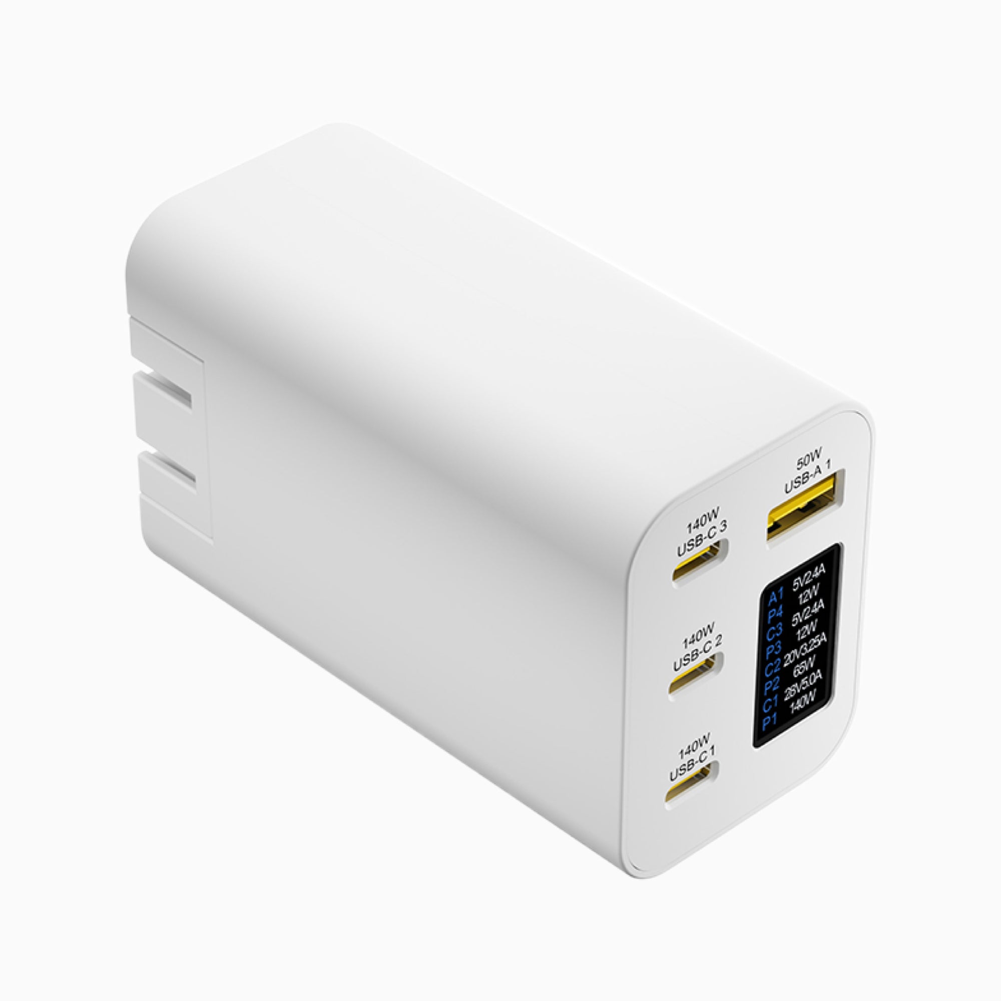 NexTECH® | Multi-Port GaN Charger with Screen – 280W Output