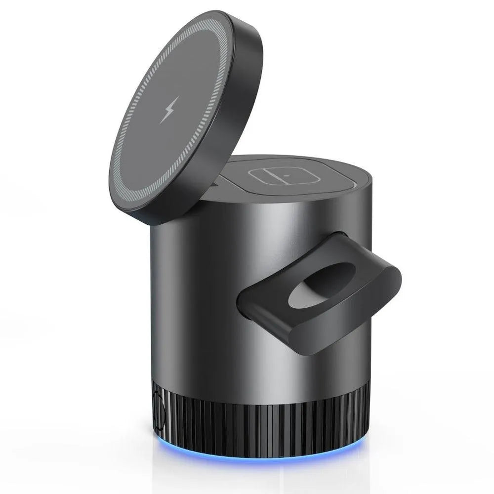NexTECH® | 3-in-1 Magnetic Charging Station with Ambient Light - NexTECH