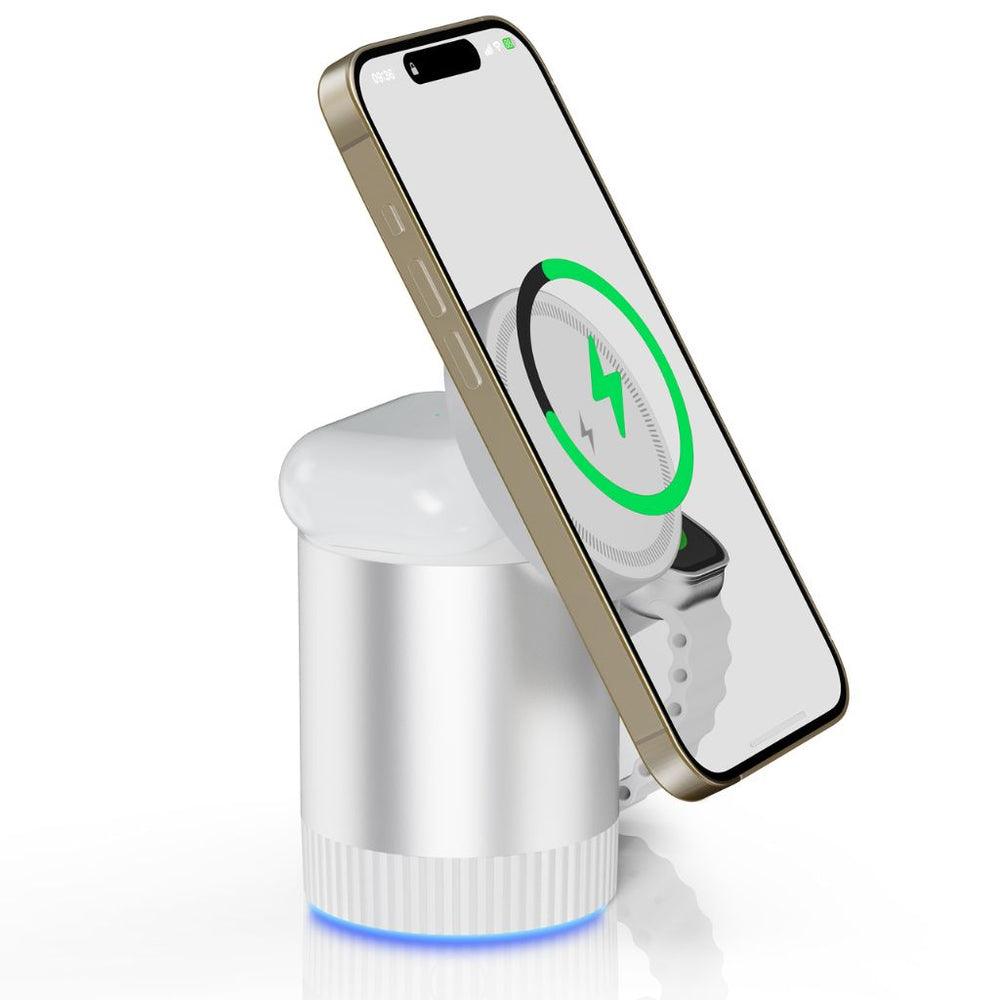NexTECH® | 3-in-1 Magnetic Charging Station with Ambient Light - NexTECH
