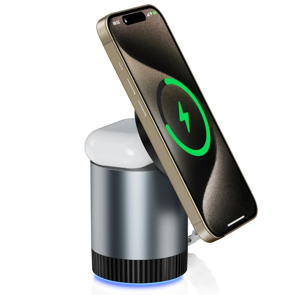 NexTECH® | 3-in-1 Magnetic Charging Station with Ambient Light - NexTECH