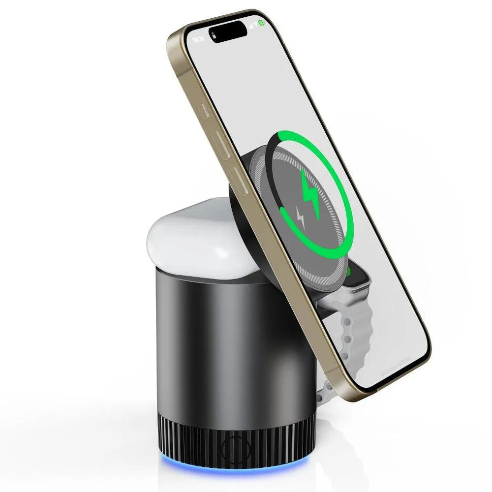 NexTECH® | 3-in-1 Magnetic Charging Station with Ambient Light - NexTECH