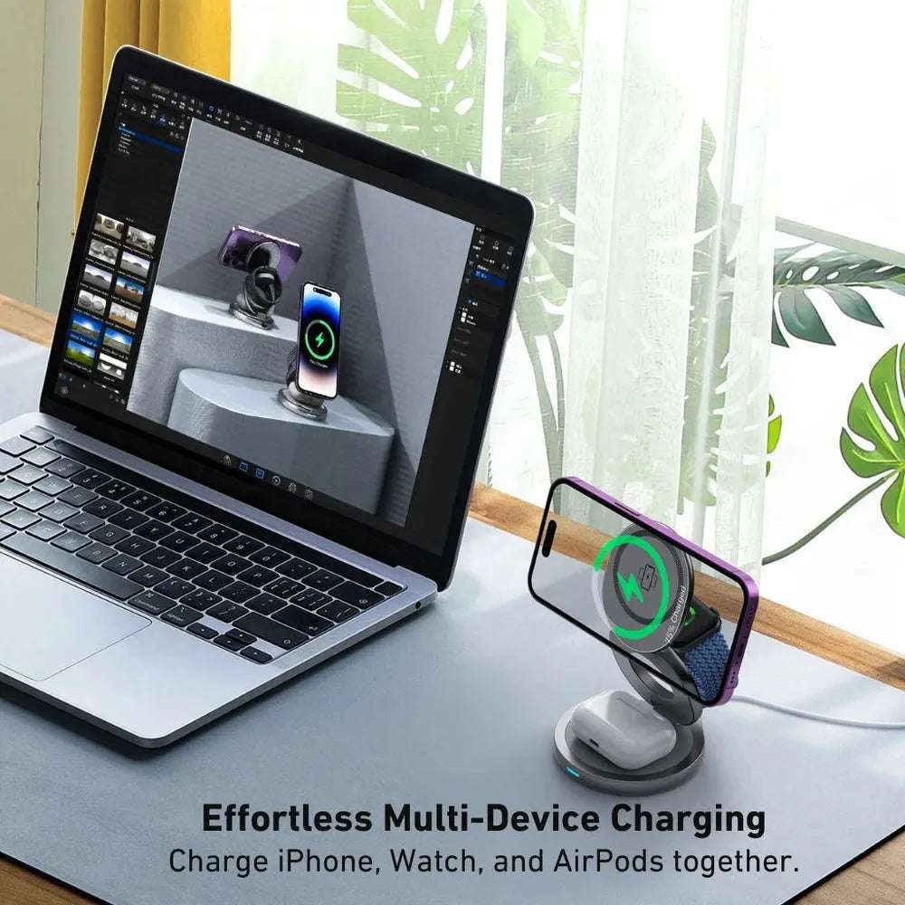 NexTECH® | 3-in-1 Foldable Wireless Charger - NexTECH