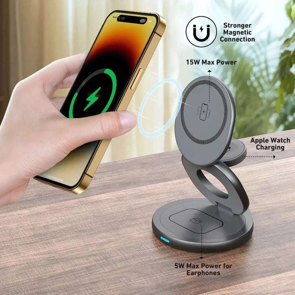 NexTECH® | 3-in-1 Foldable Wireless Charger - NexTECH