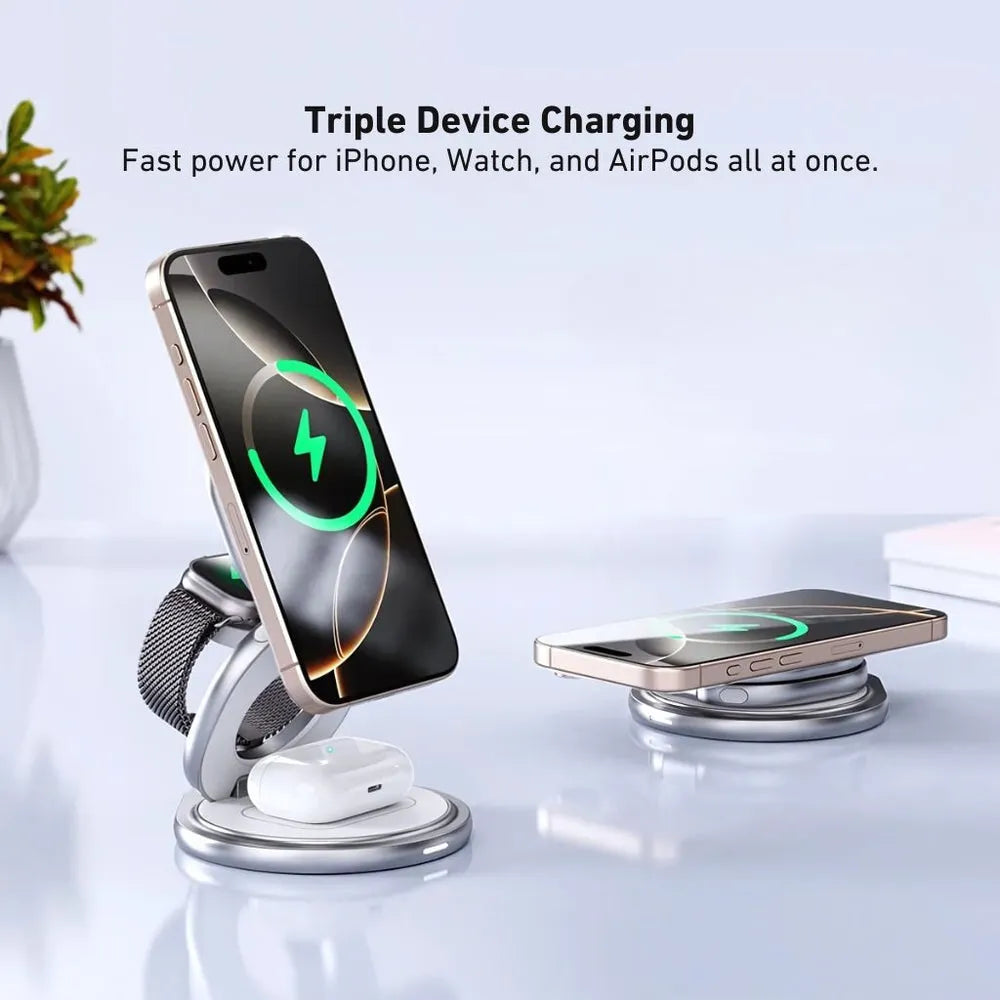 NexTECH® | 3-in-1 Foldable Wireless Charger - NexTECH