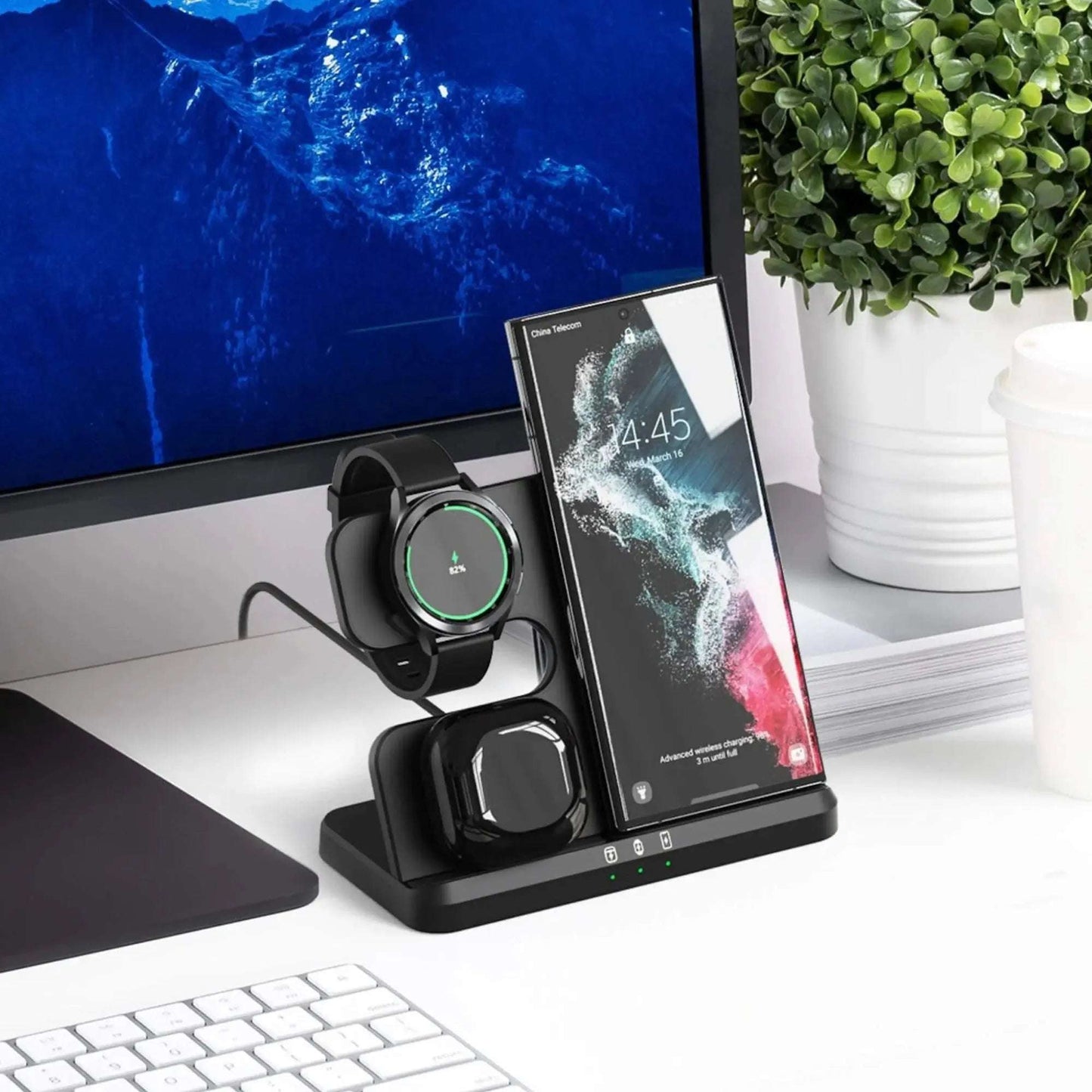 NexTECH® | 3-in-1 Wireless Charger for Samsung - NexTECH