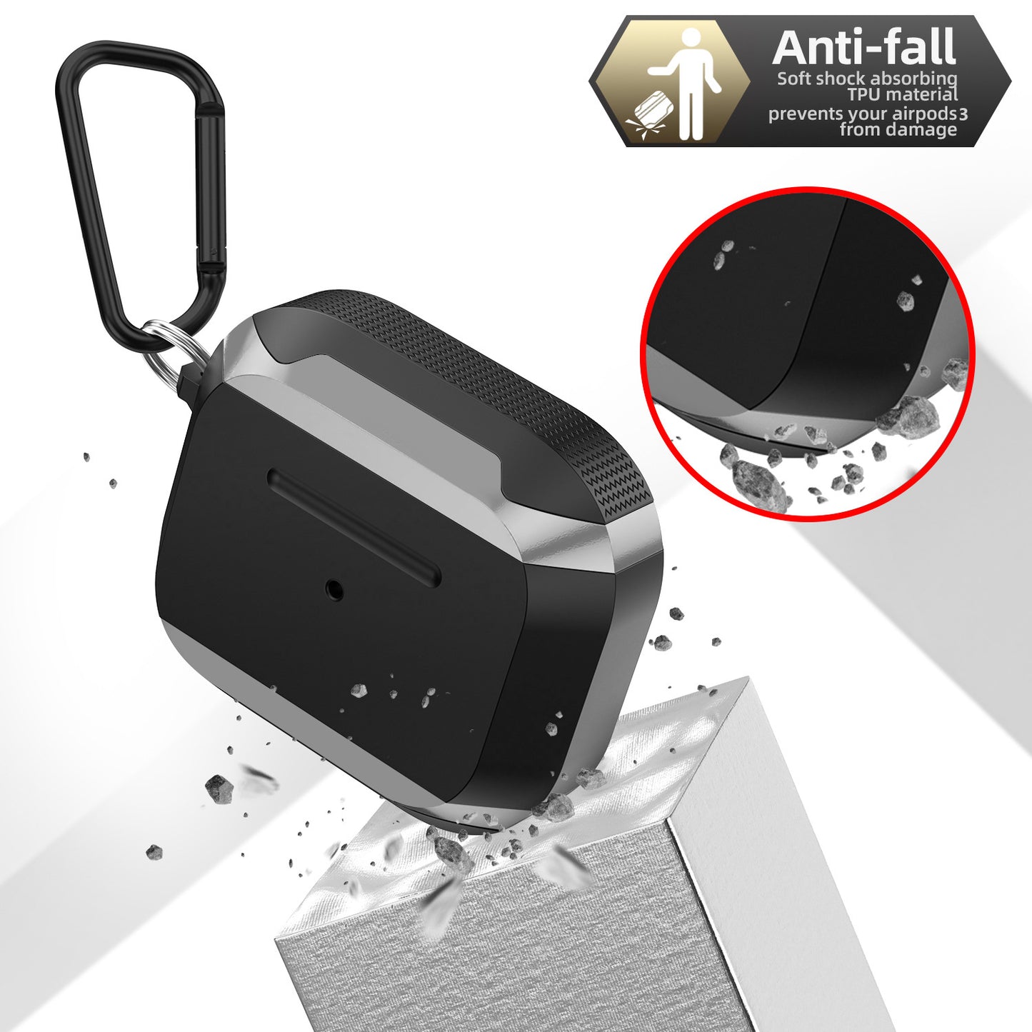 NexTECH® | Shockproof AirPods Case with Metal Edge Protection