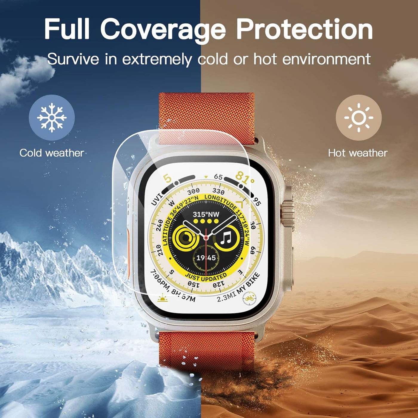 NexTECH® | Tempered Glass Screen Protector for Apple Watch