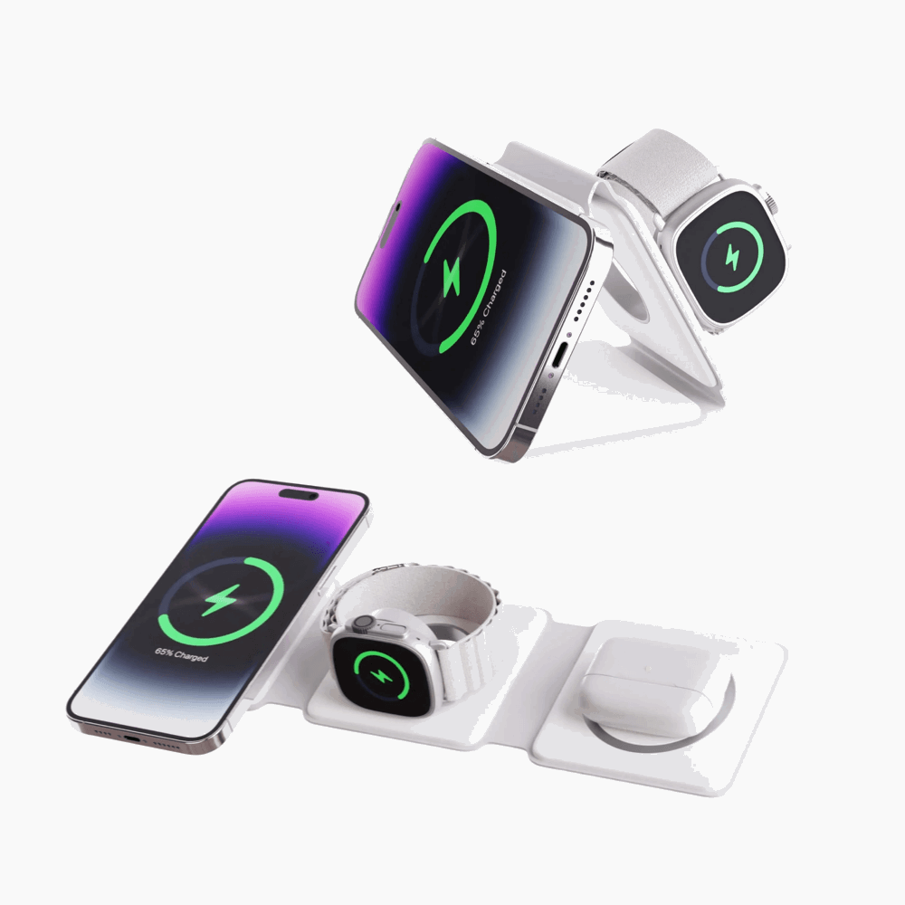 NexTECH® | 3-in-1 Foldable Wireless Charger - NexTECH