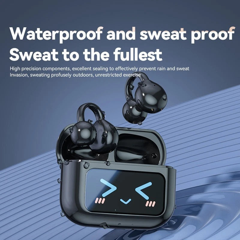 NexTECH® | AI Translation Ear-clip Earbuds with LCD Screen
