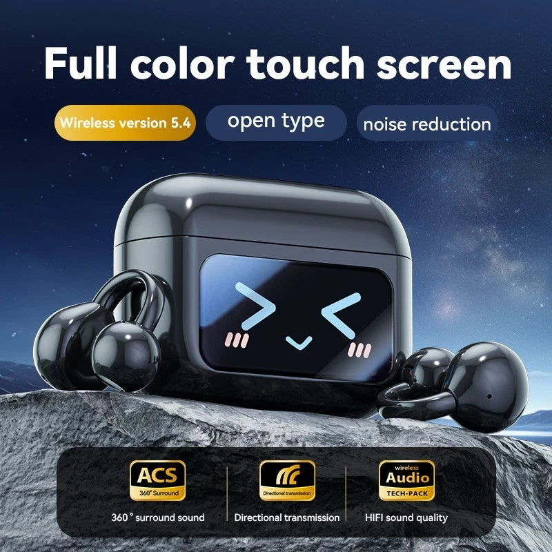 NexTECH® | AI Translation Ear-clip Earbuds with LCD Screen