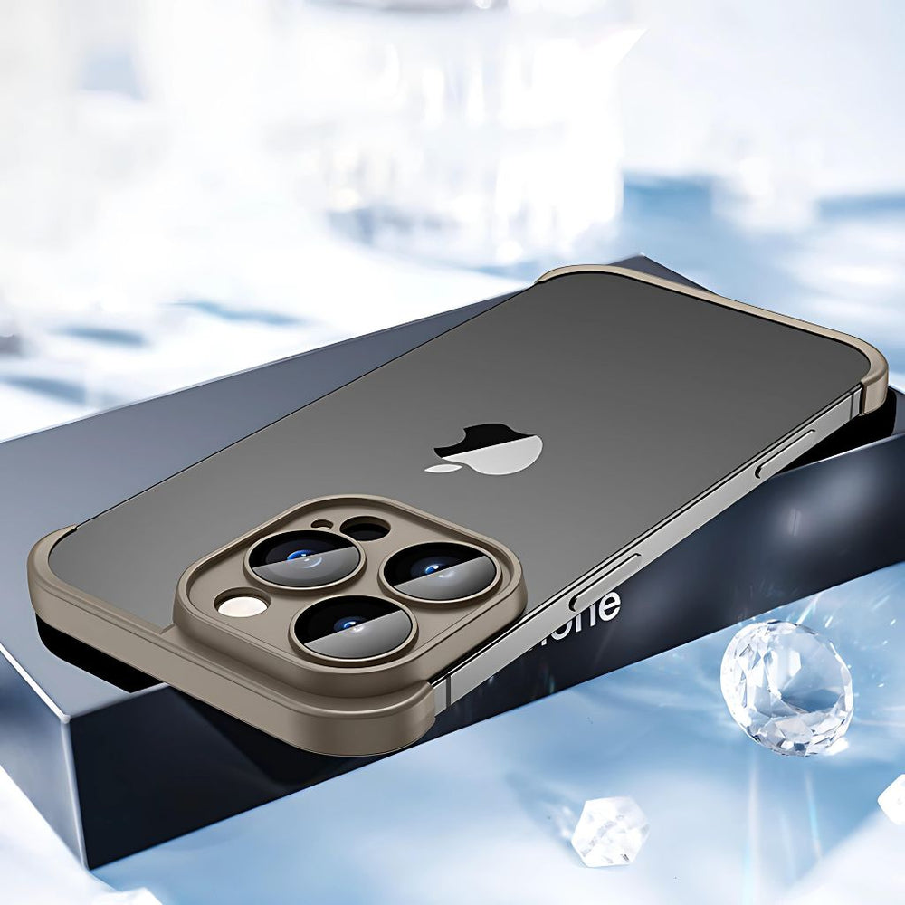 NexTECH® | Bezel-less Shockproof Case with Corner Pads & Lens Protection for iPhone