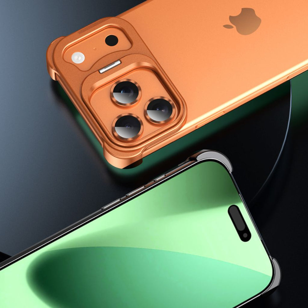 NexTECH® | Bezel-less Metal Case with Kickstand & Shockproof Design for iPhone