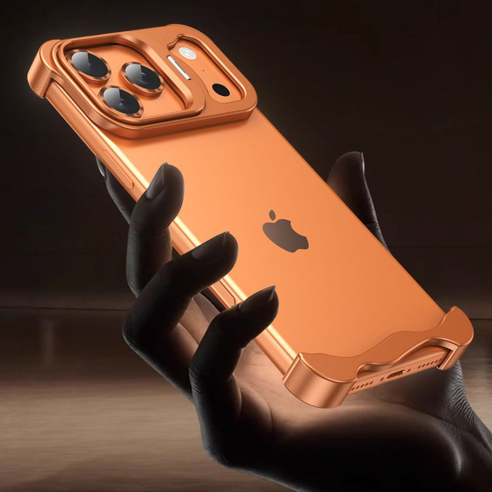 NexTECH® | Bezel-less Metal Case with Kickstand & Shockproof Design for iPhone
