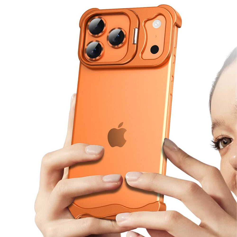 NexTECH® | Bezel-less Metal Case with Kickstand & Shockproof Design for iPhone