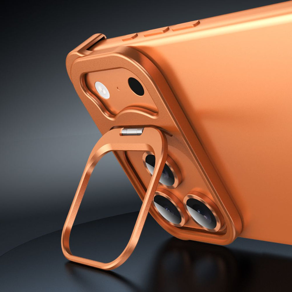 NexTECH® | Bezel-less Metal Case with Kickstand & Shockproof Design for iPhone