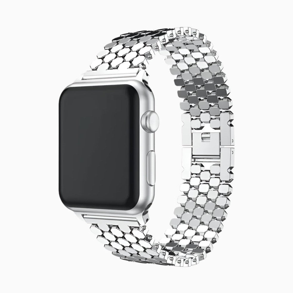 NexTECH® | Woman's Starlight Honeycomb Metal Band for Apple Watch