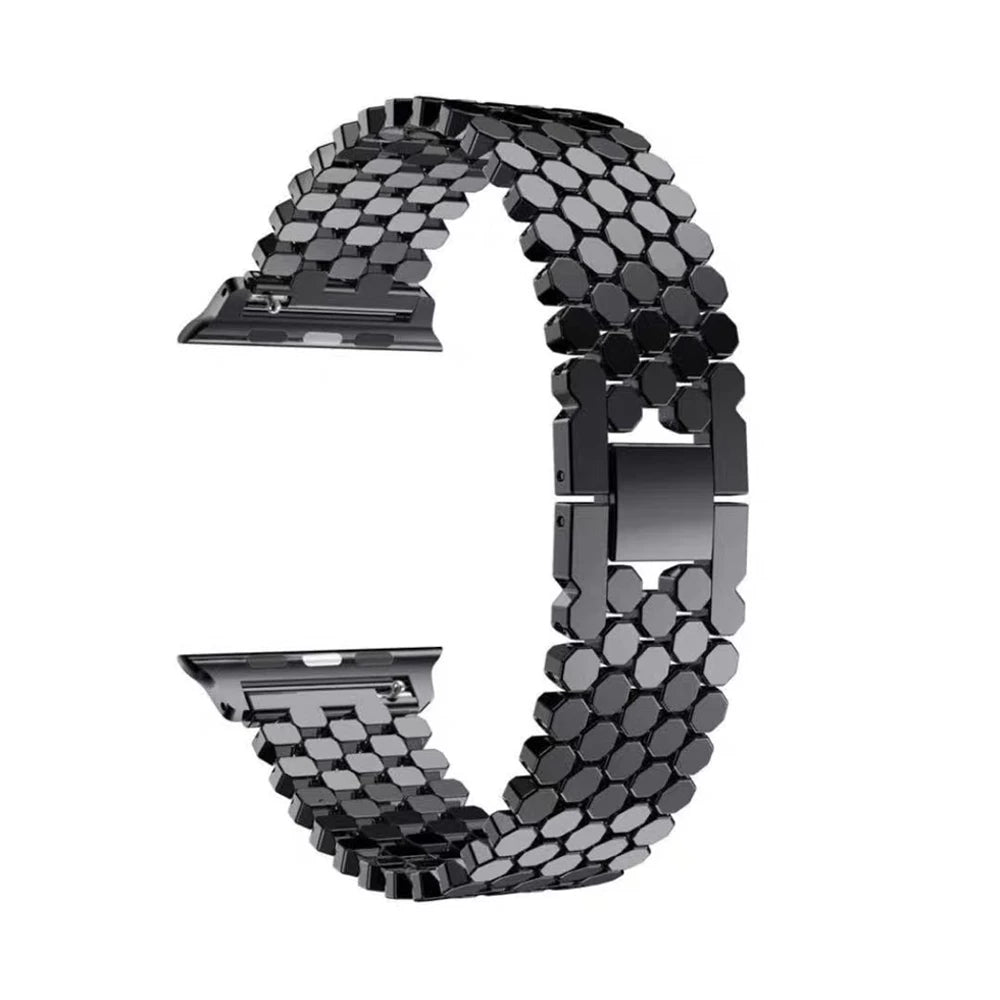 NexTECH® | Woman's Starlight Honeycomb Metal Band for Apple Watch