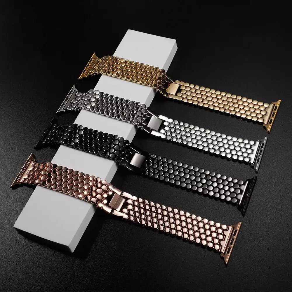 NexTECH® | Woman's Starlight Honeycomb Metal Band for Apple Watch