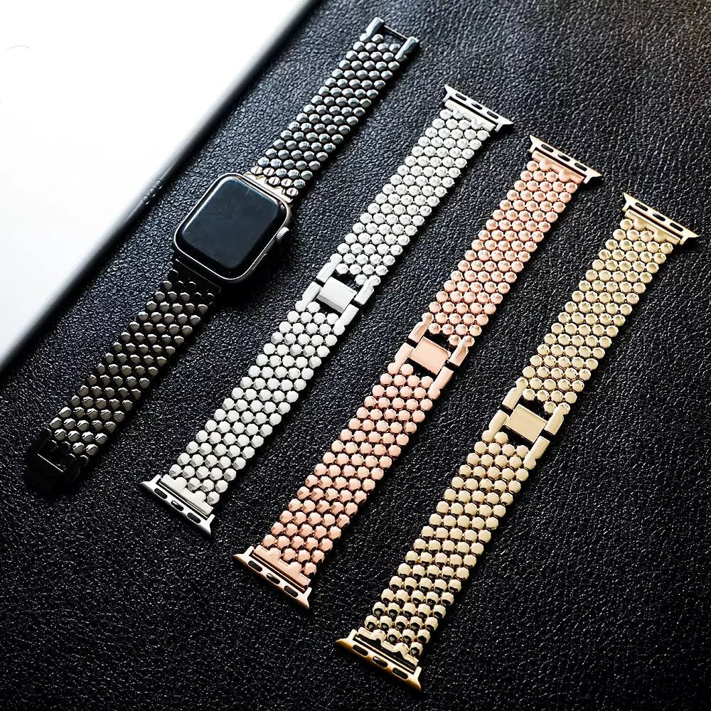 NexTECH® | Woman's Starlight Honeycomb Metal Band for Apple Watch