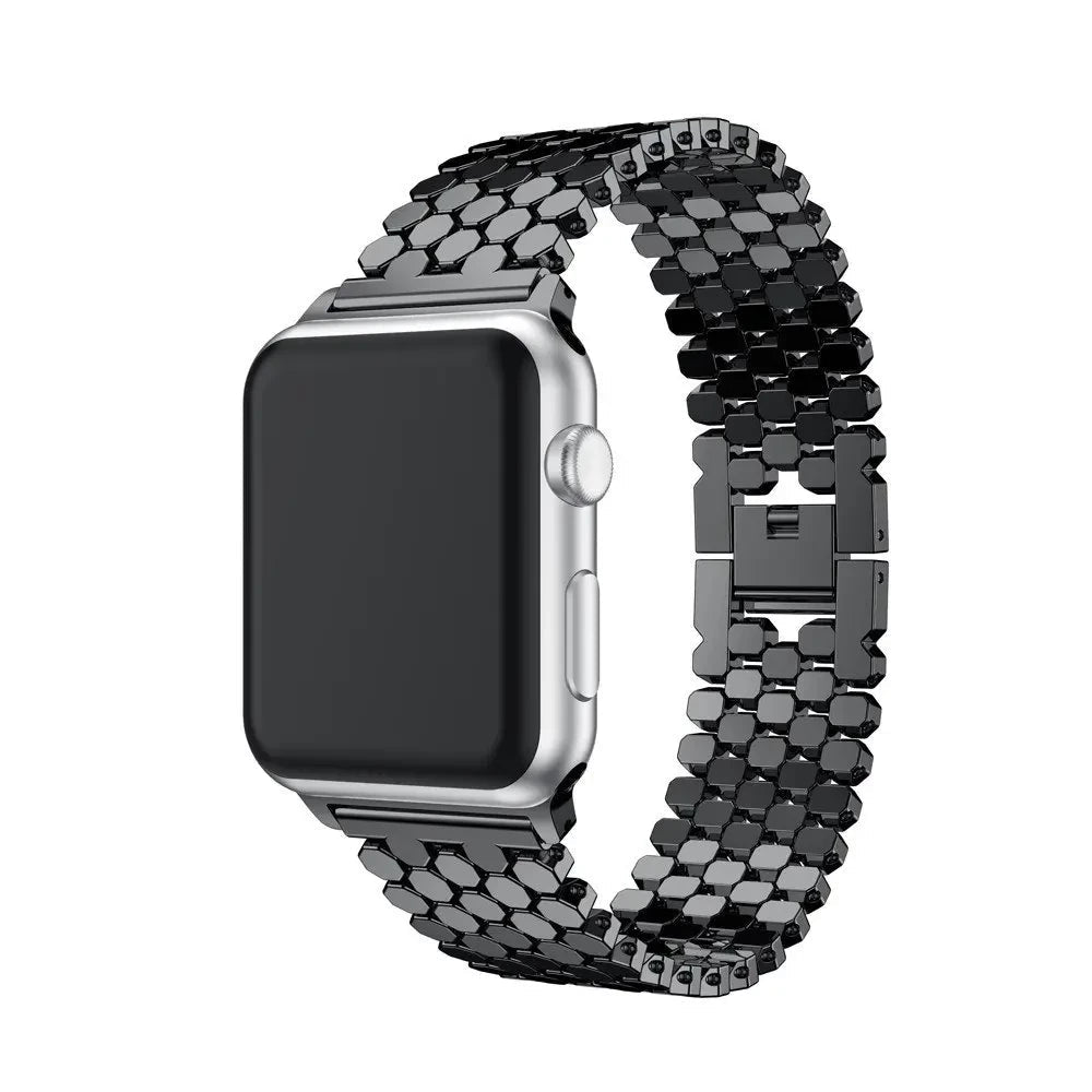 NexTECH® | Woman's Starlight Honeycomb Metal Band for Apple Watch