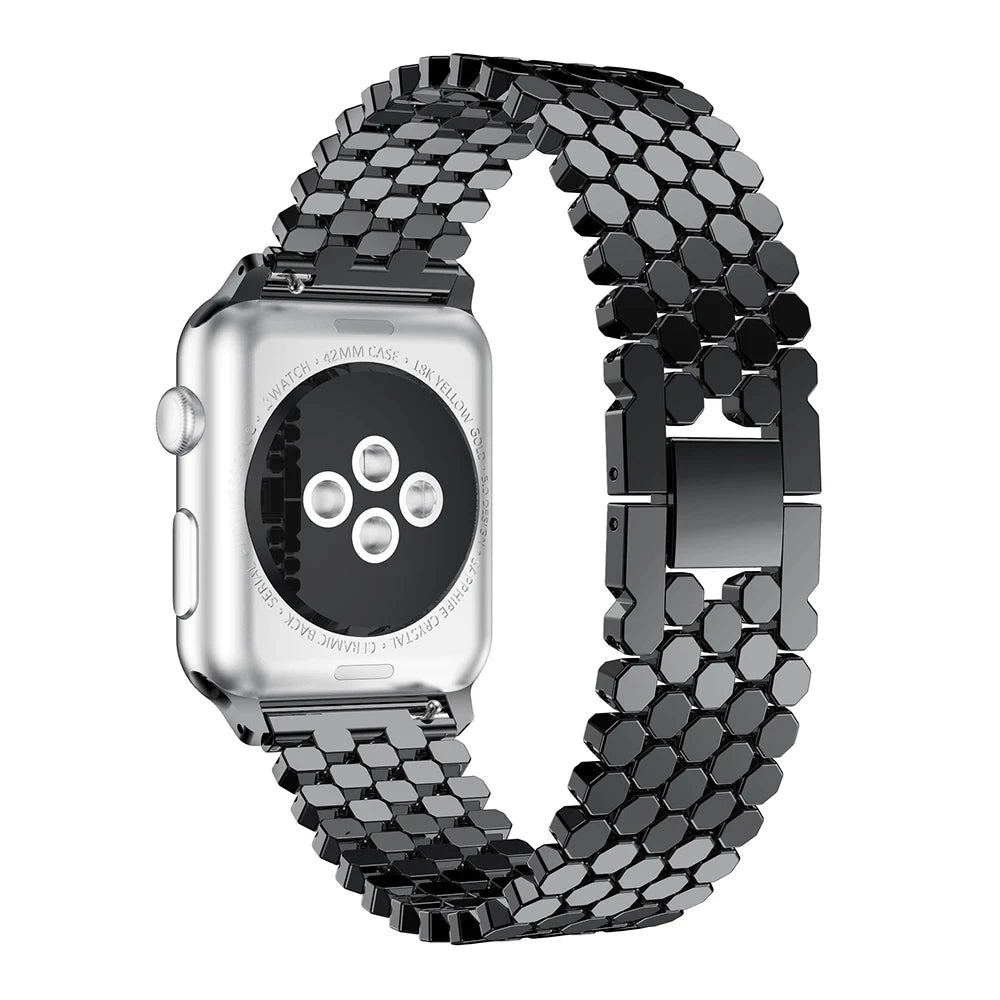 NexTECH® | Woman's Starlight Honeycomb Metal Band for Apple Watch