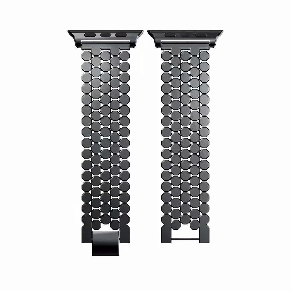 NexTECH® | Woman's Starlight Honeycomb Metal Band for Apple Watch