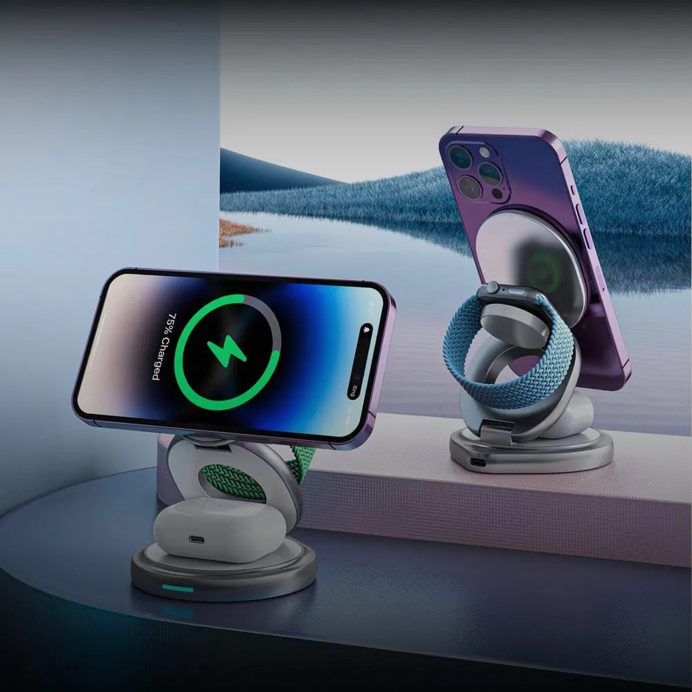 NexTECH® | 3-in-1 Foldable Wireless Charger - NexTECH