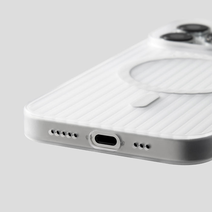 NexTECH® | Minimalist Striped MagSafe Matte Case for iPhone