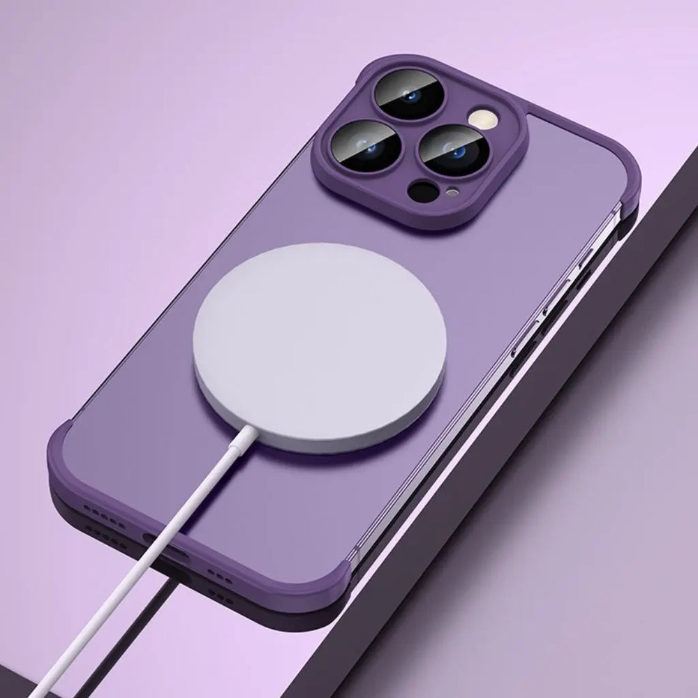 NexTECH® | Bezel-less Shockproof Case with Corner Pads & Lens Protection for iPhone