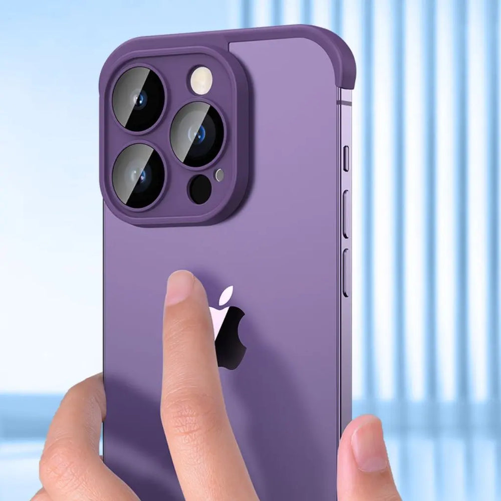 NexTECH® | Bezel-less Shockproof Case with Corner Pads & Lens Protection for iPhone