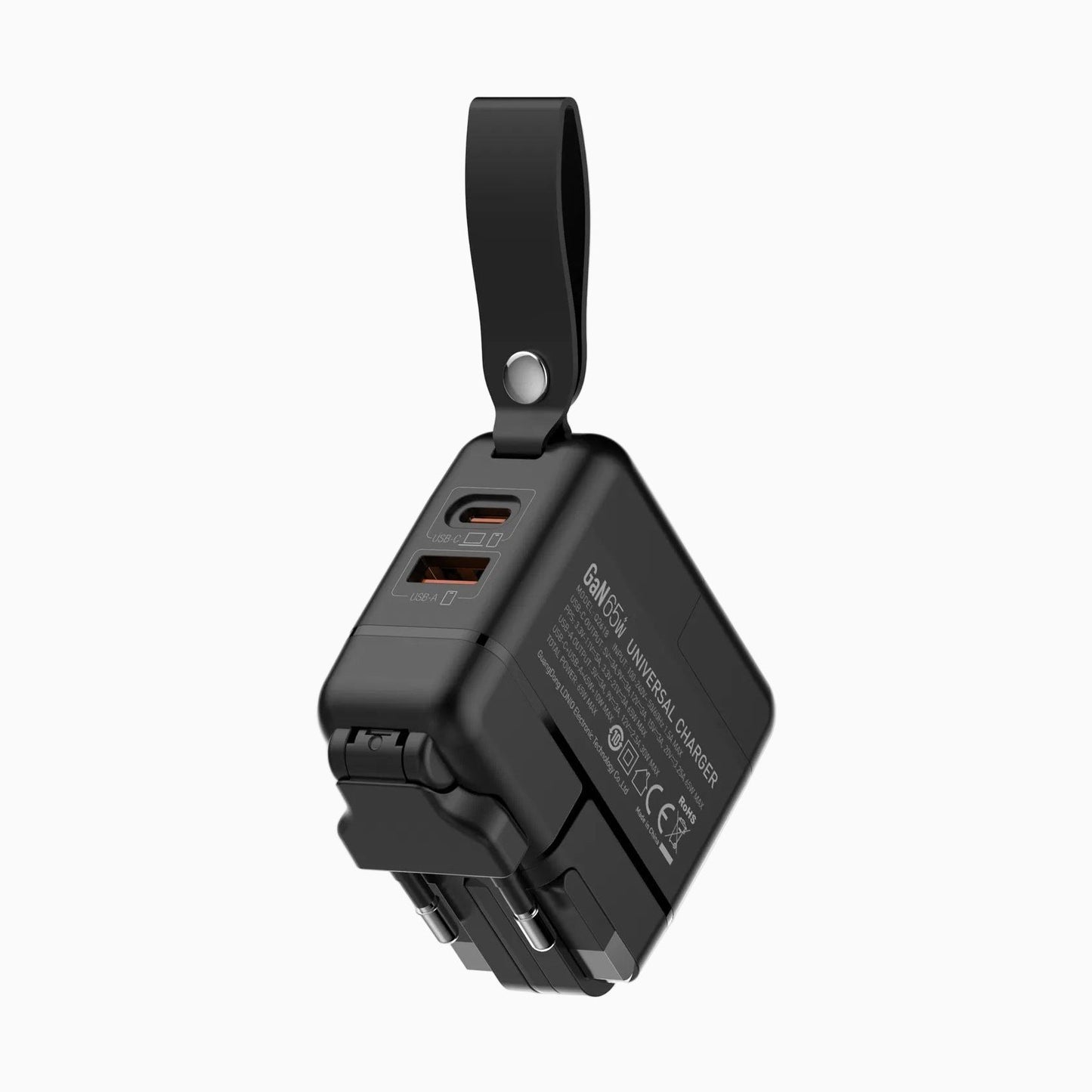 NexTECH® | 65W GaN Fast Charger – Foldable Plug & Global Travel Adapter