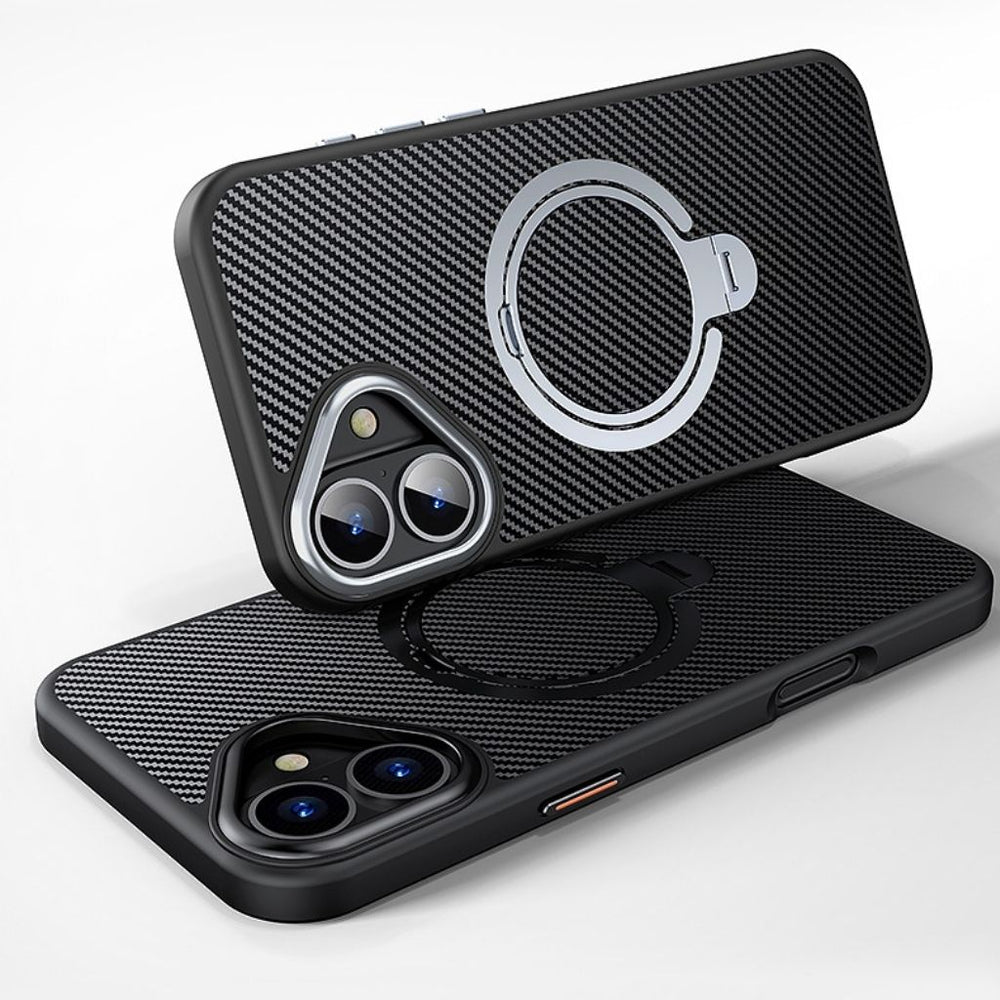NexTECH® | Carbon Magnetic Case with 360° Stand for iPhone - NexTECH - iPhone 17