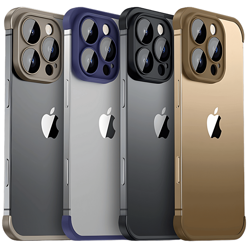 NexTECH® | Bezel-less Shockproof Case with Corner Pads & Lens Protection for iPhone