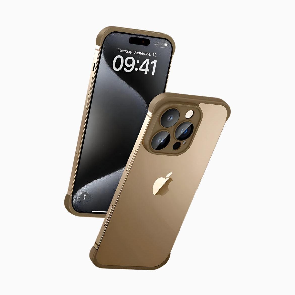 NexTECH® | Bezel-less Shockproof Case with Corner Pads & Lens Protection for iPhone