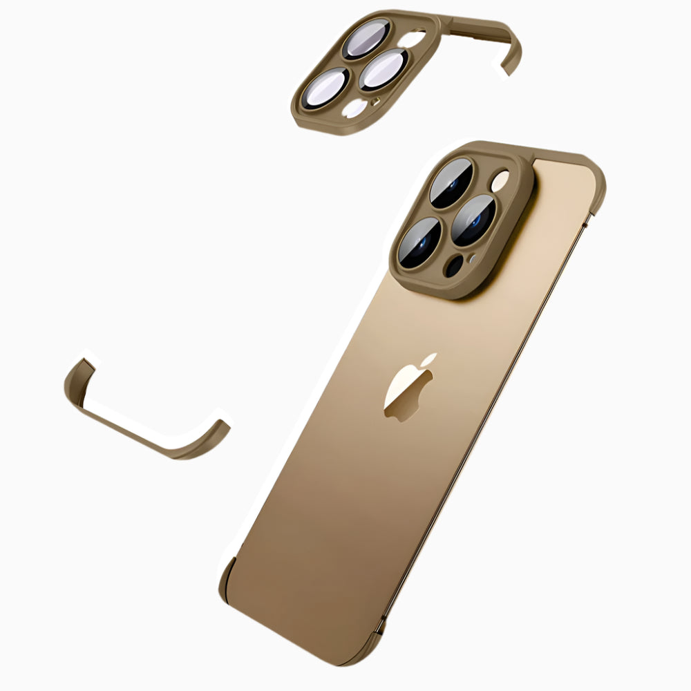 NexTECH® | Bezel-less Shockproof Case with Corner Pads & Lens Protection for iPhone
