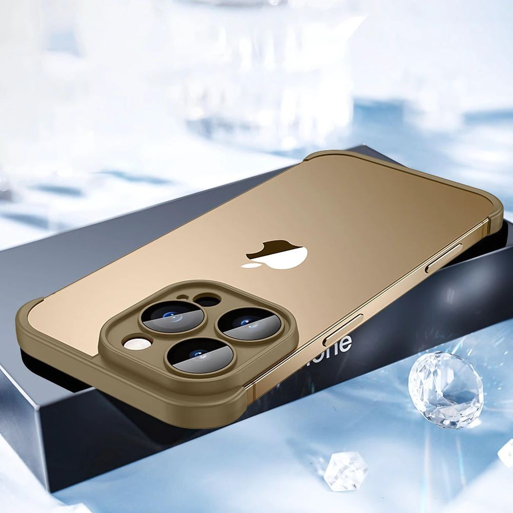 NexTECH® | Bezel-less Shockproof Case with Corner Pads & Lens Protection for iPhone